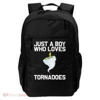 Just A Boy Who Loves Tornadoes Tornado Meteorologist Backpack thumb 0