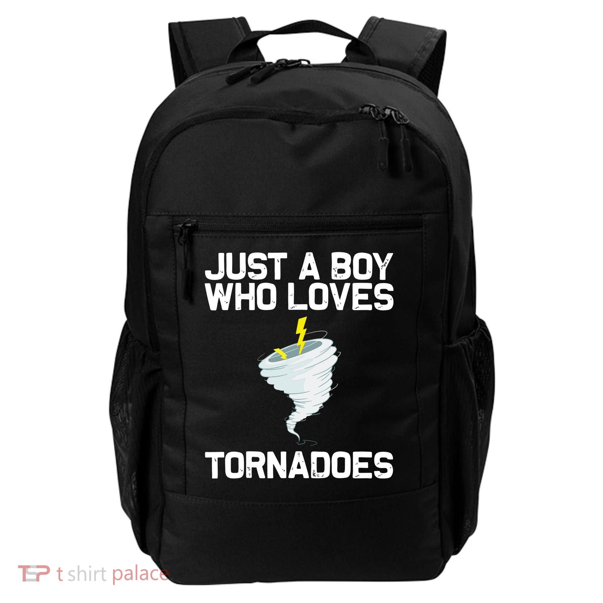 Just A Boy Who Loves Tornadoes Tornado Meteorologist Backpack