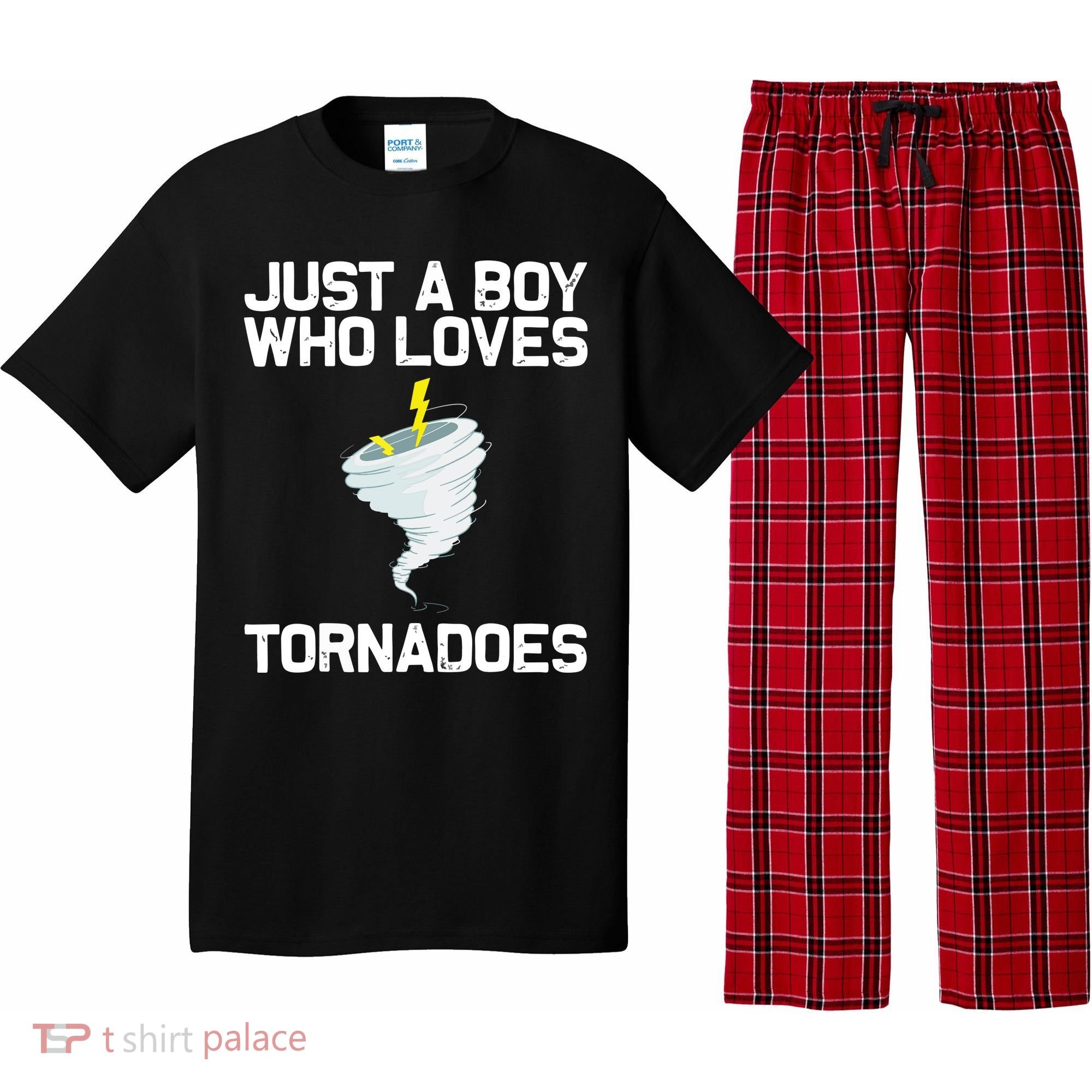Just A Boy Who Loves Tornadoes Tornado Meteorologist Pajama Set