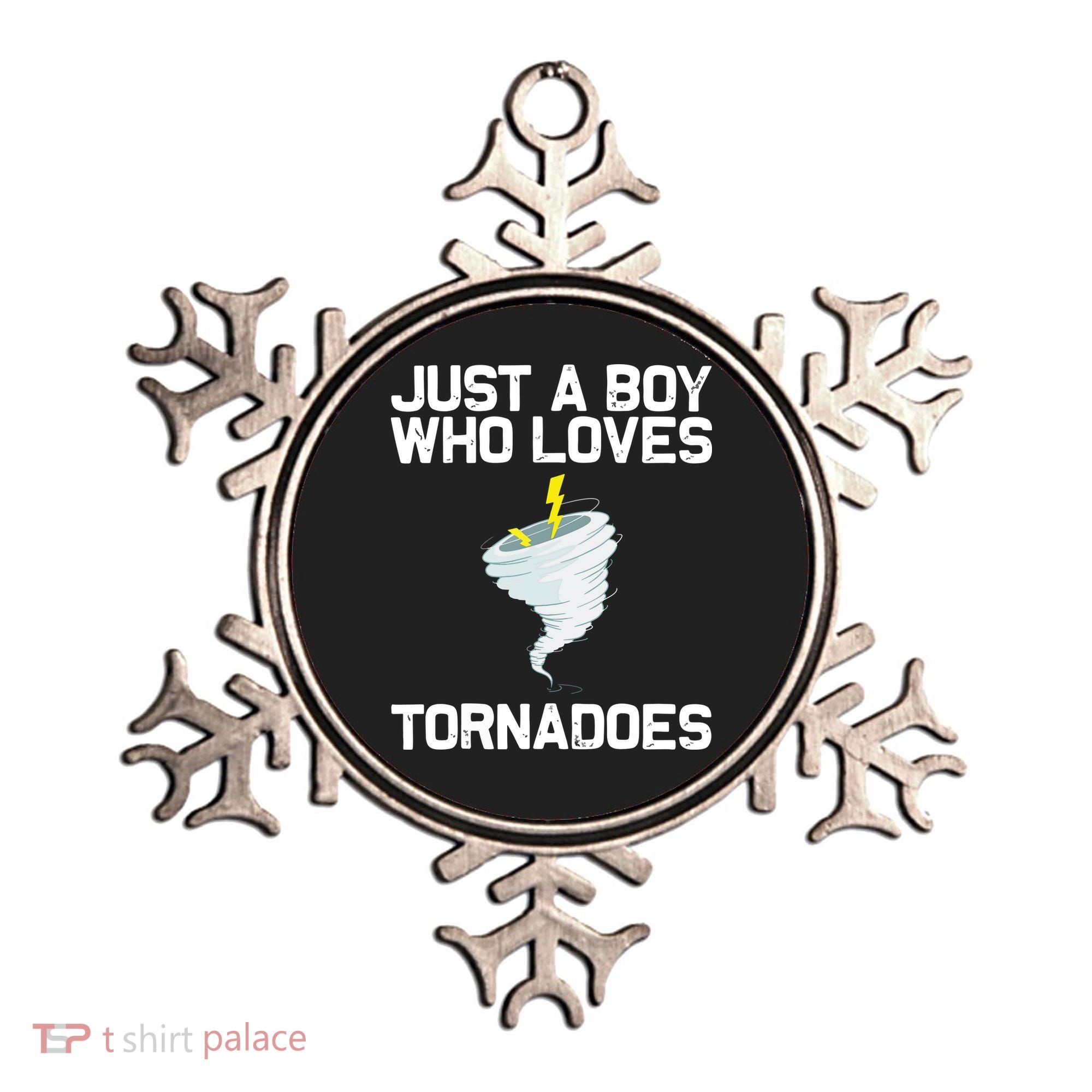 Just A Boy Who Loves Tornadoes Tornado Meteorologist Ornament