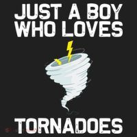 Just A Boy Who Loves Tornadoes Tornado Meteorologist Hat thumb 2