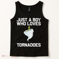 Just A Boy Who Loves Tornadoes Tornado Meteorologist Tank Top thumb 2