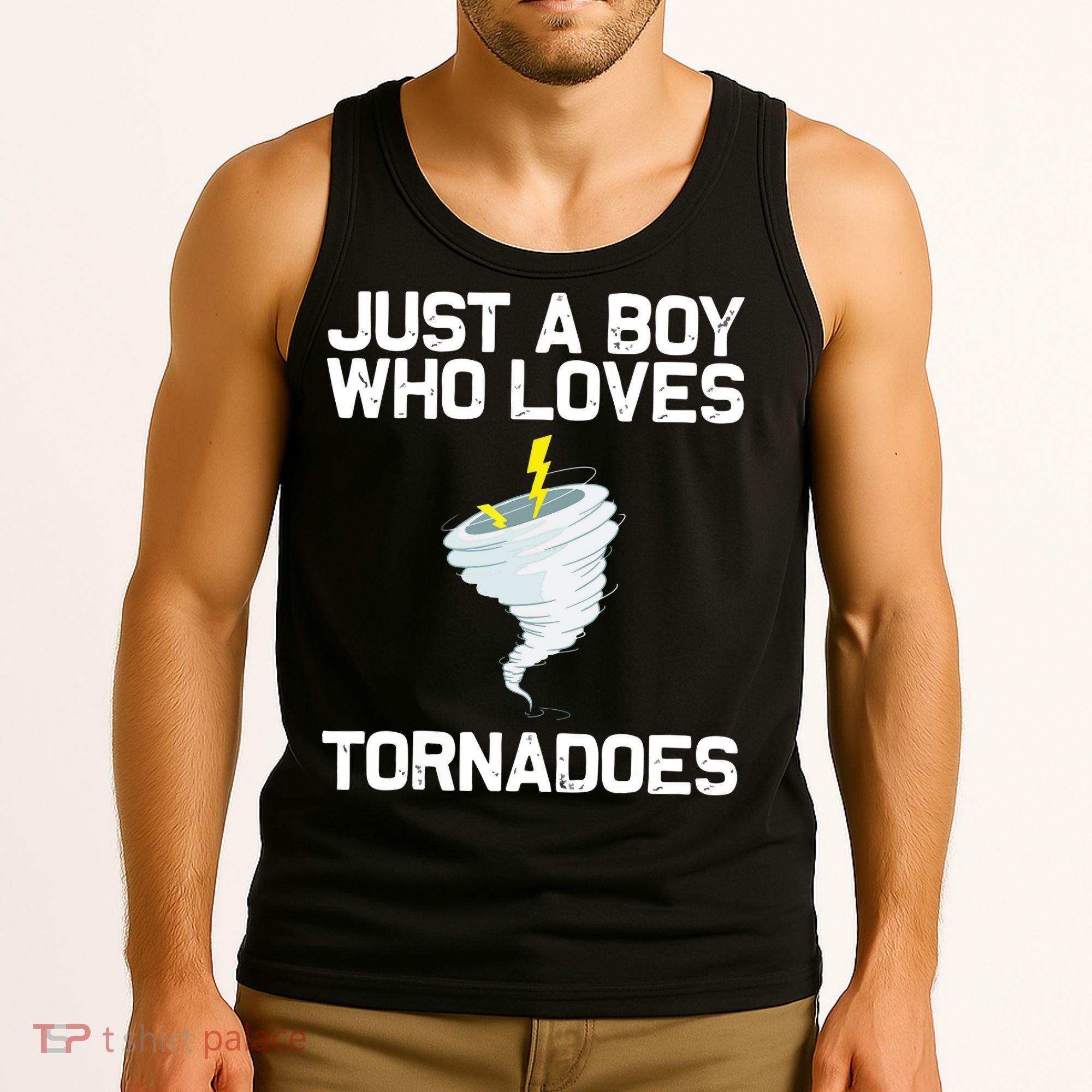 Just A Boy Who Loves Tornadoes Tornado Meteorologist Tank Top