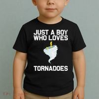 Just A Boy Who Loves Tornadoes Tornado Meteorologist Toddler T-Shirt thumb 2