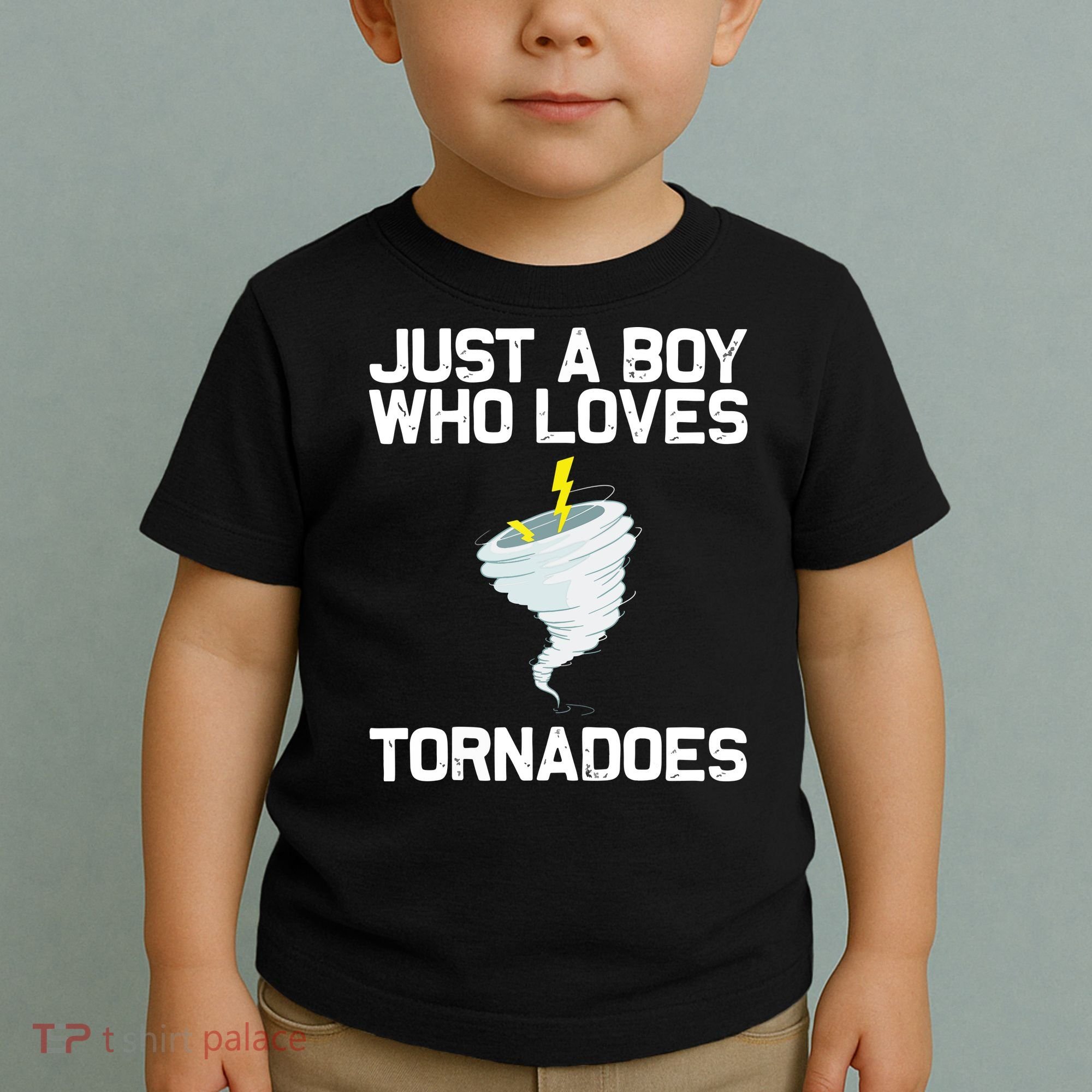 Just A Boy Who Loves Tornadoes Tornado Meteorologist Toddler T-Shirt