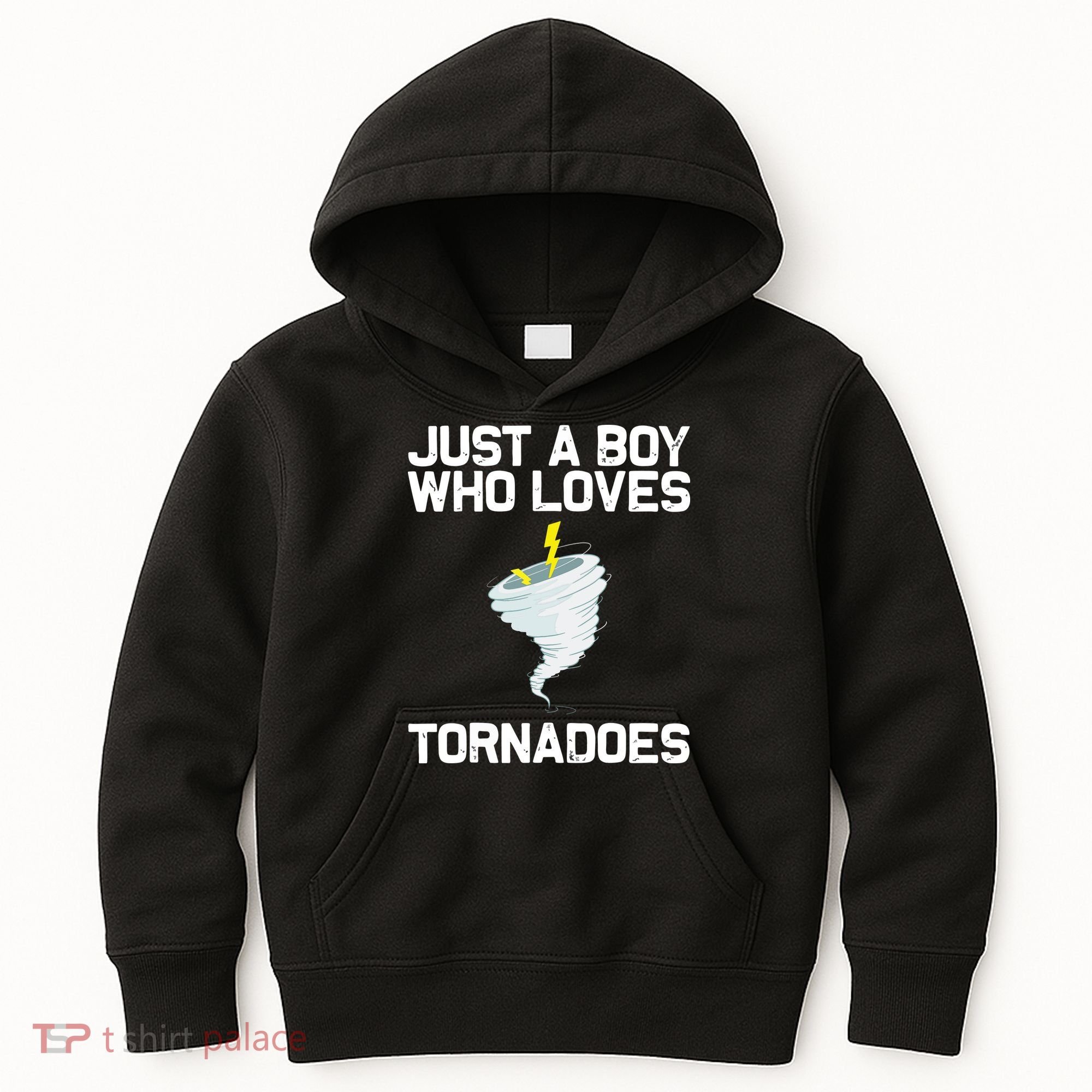 Just A Boy Who Loves Tornadoes Tornado Meteorologist Kids Hoodie