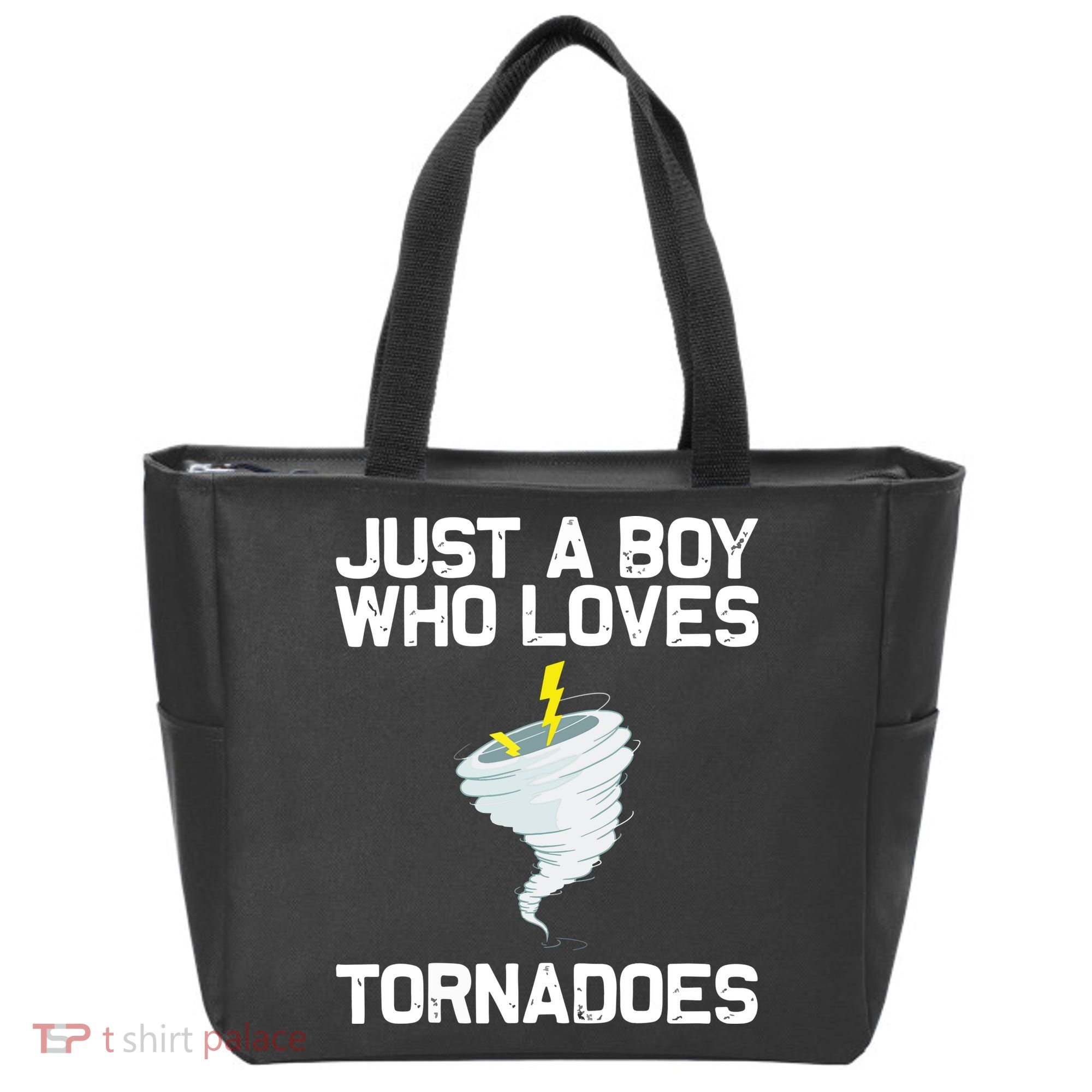 Just A Boy Who Loves Tornadoes Tornado Meteorologist Tote Bag