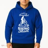 Just A Beautiful Mountain Biking Mom Meaningful Gift Hoodie thumb 2