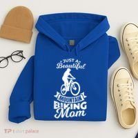 Just A Beautiful Mountain Biking Mom Meaningful Gift Hoodie thumb 4