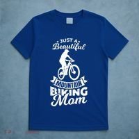 Just A Beautiful Mountain Biking Mom Meaningful Gift T-Shirt thumb 5