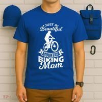 Just A Beautiful Mountain Biking Mom Meaningful Gift T-Shirt thumb 6