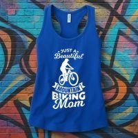 Just A Beautiful Mountain Biking Mom Meaningful Gift Women's Tank Top thumb 3