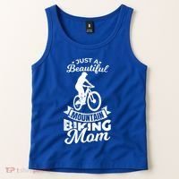 Just A Beautiful Mountain Biking Mom Meaningful Gift Tank Top thumb 2