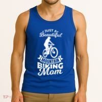 Just A Beautiful Mountain Biking Mom Meaningful Gift Tank Top thumb 3