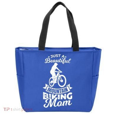 Just A Beautiful Mountain Biking Mom Meaningful Gift Tote Bag