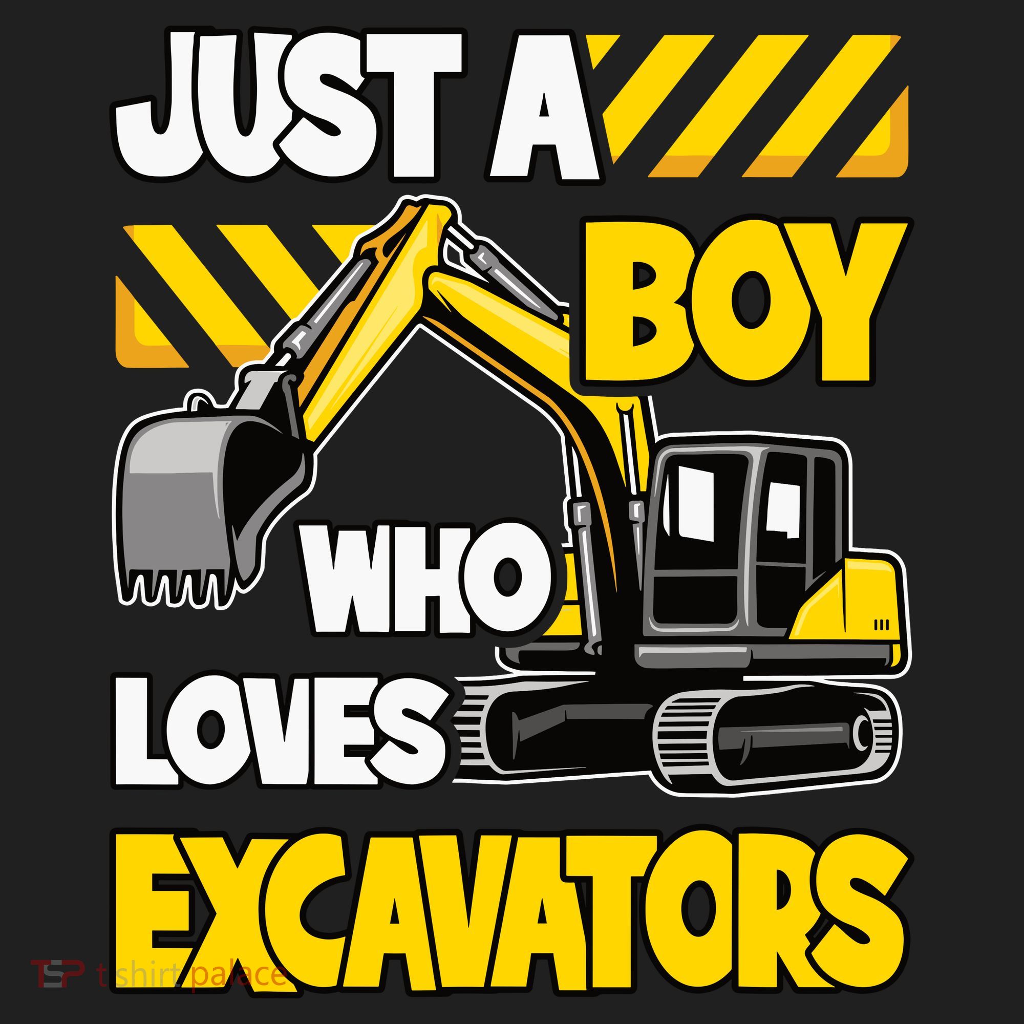 Just A Boy Who Loves Excavators Construction Vehicle Beanie