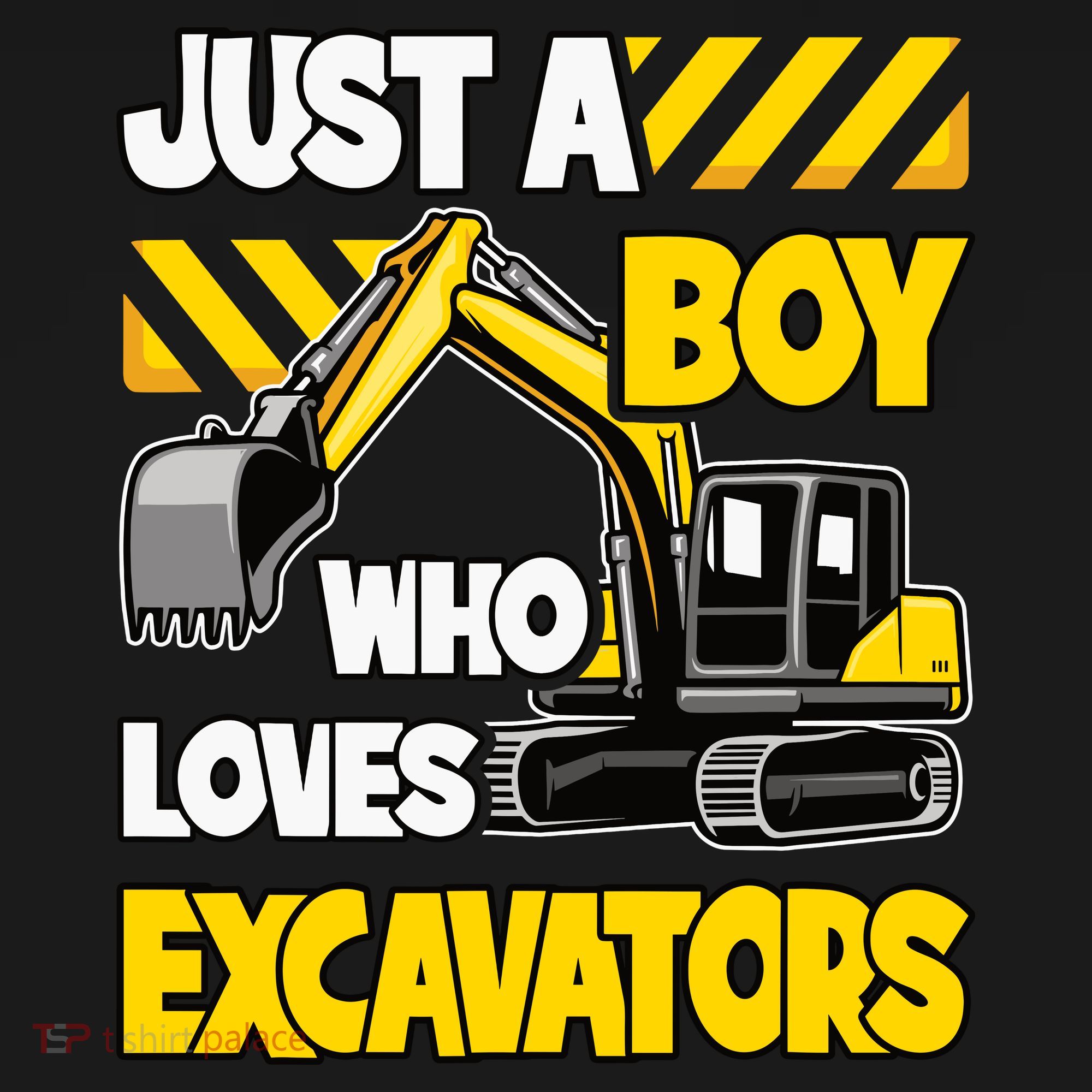 Just A Boy Who Loves Excavators Construction Vehicle Mousepad