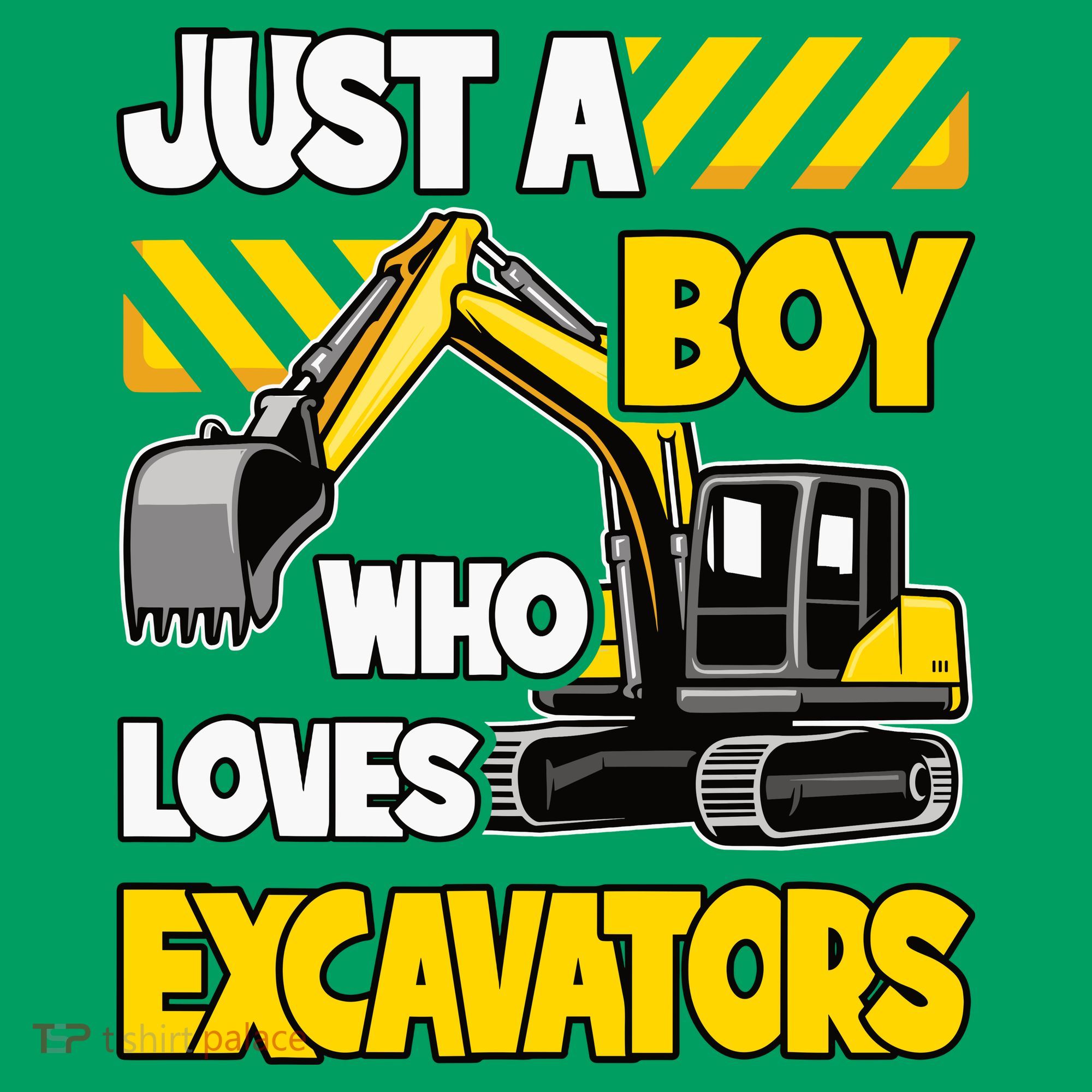 Just A Boy Who Loves Excavators Construction Vehicle Hat