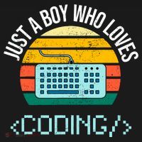 Just A Boy Who Loves Coding Computer Funny T-Shirt thumb 7