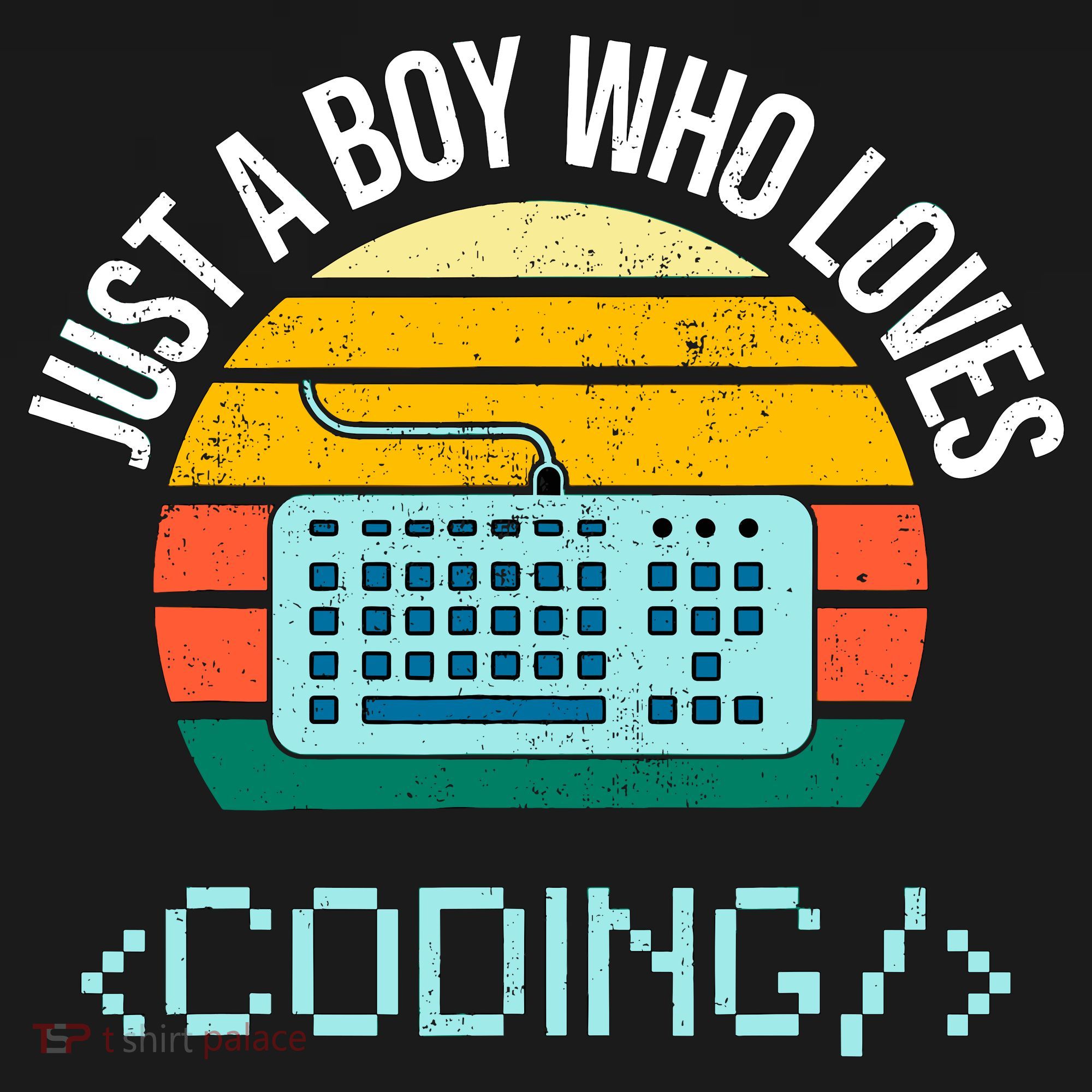Just A Boy Who Loves Coding Computer Funny Pajama Set
