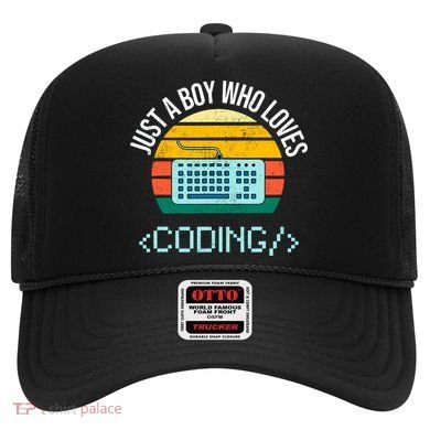 Just A Boy Who Loves Coding Computer Funny Hat