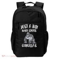 Just A Boy Who Loves Gorillas, Gorilla Lover Gift Backpack thumb 0