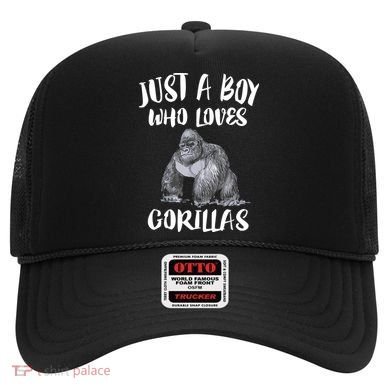 Just A Boy Who Loves Gorillas, Gorilla Lover Gift Hat