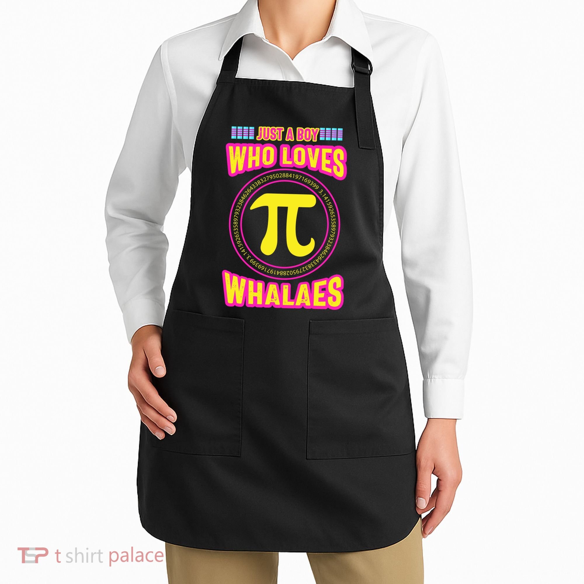 Just A Boy Who Loves Pi Whales Pi Day Apron