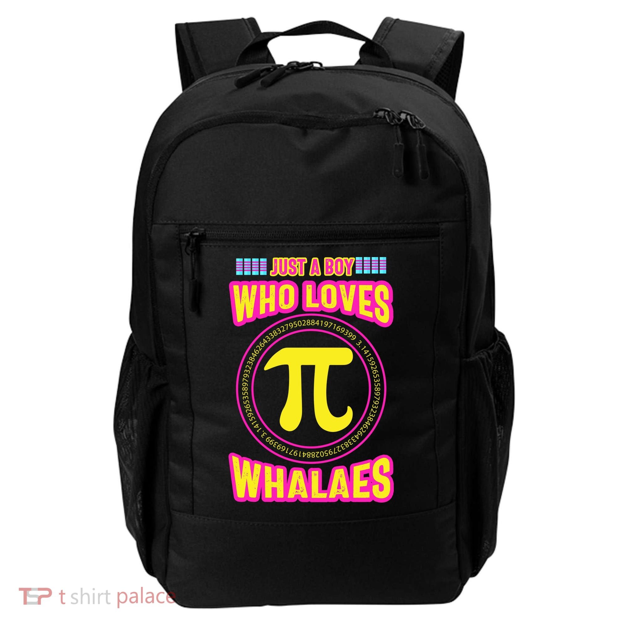 Just A Boy Who Loves Pi Whales Pi Day Backpack