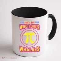 Just A Boy Who Loves Pi Whales Pi Day Coffee Mug thumb 1