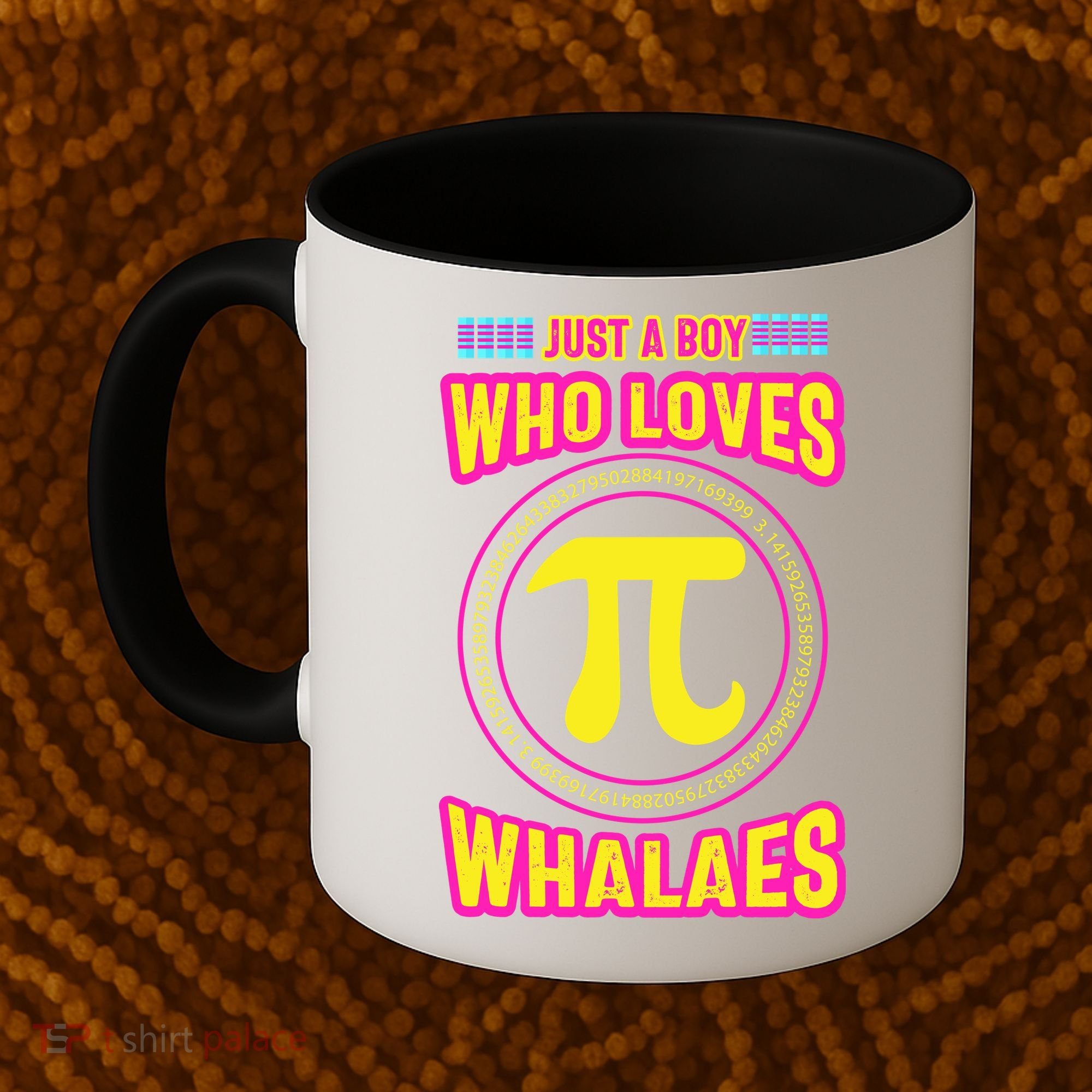 Just A Boy Who Loves Pi Whales Pi Day Coffee Mug