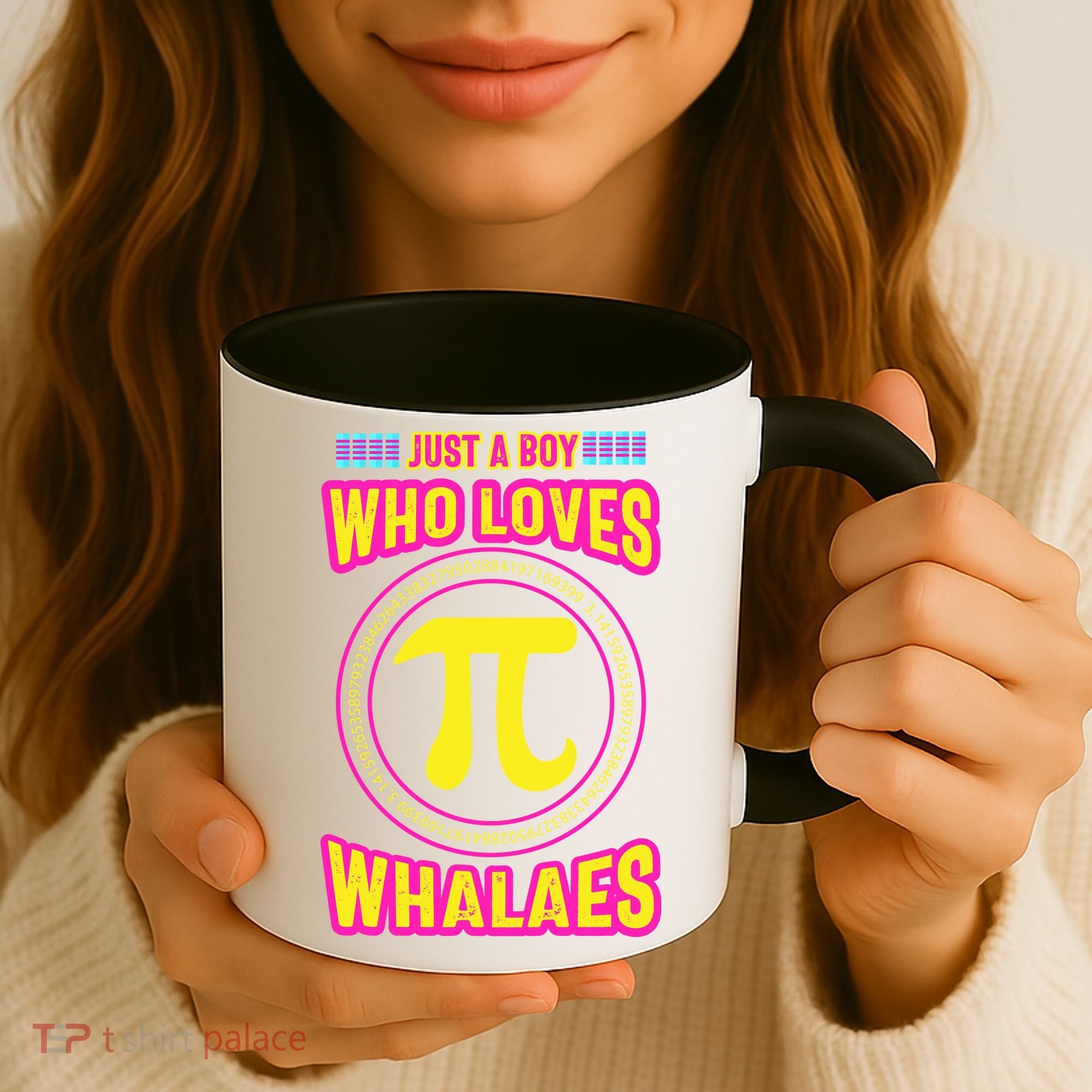 Just A Boy Who Loves Pi Whales Pi Day Coffee Mug