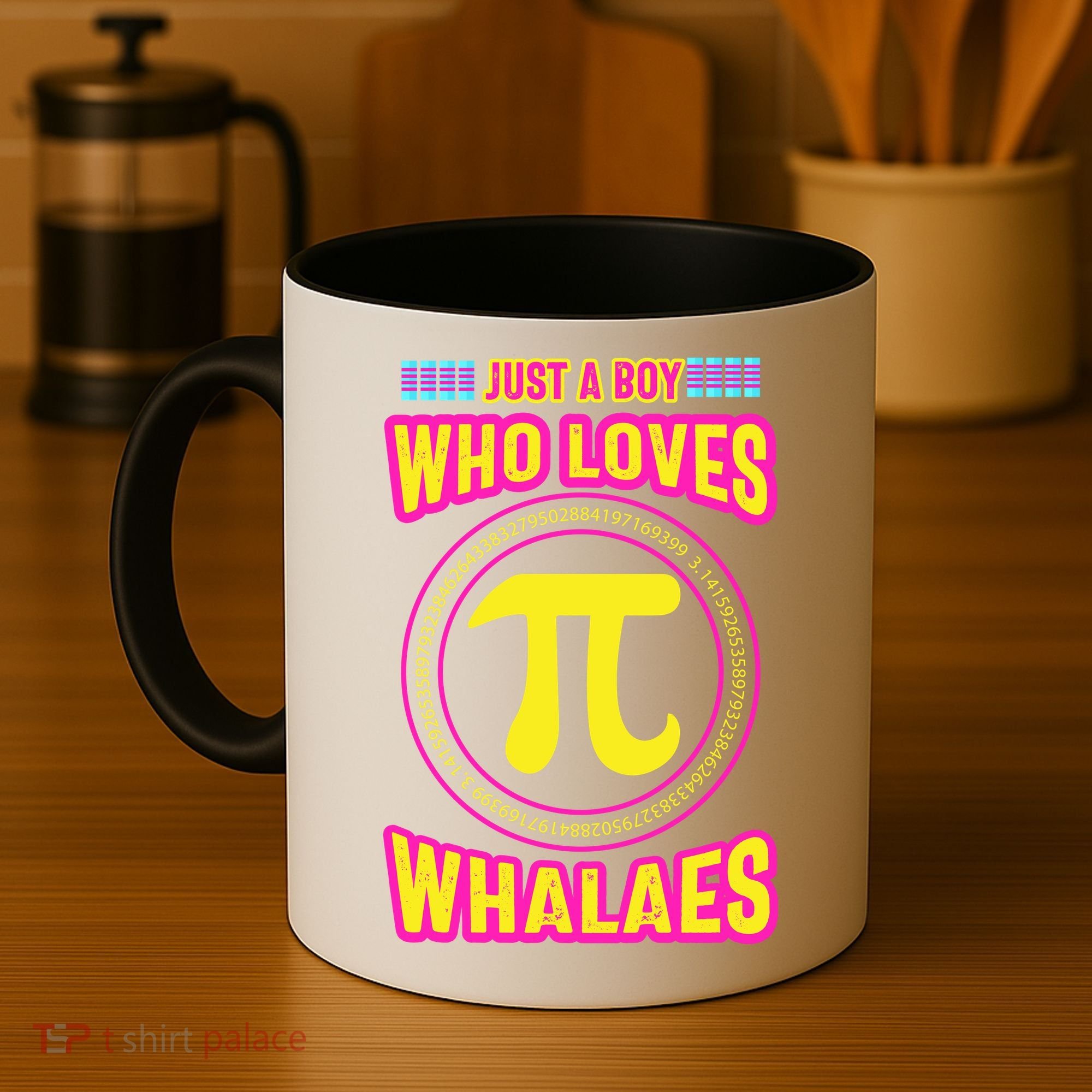 Just A Boy Who Loves Pi Whales Pi Day Coffee Mug