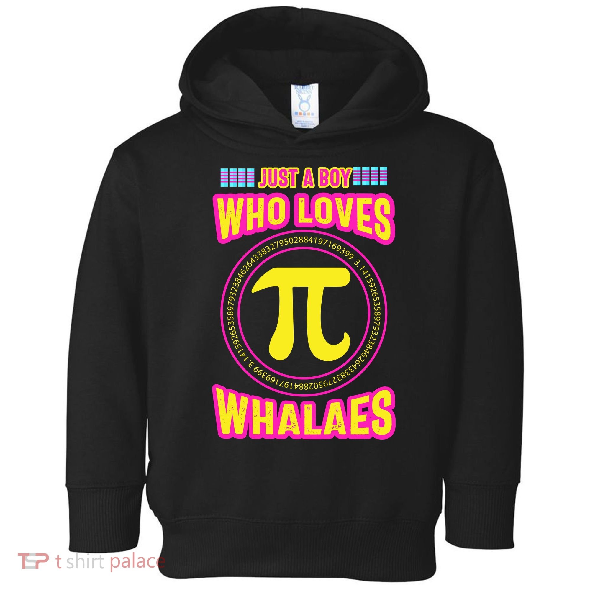 Just A Boy Who Loves Pi Whales Pi Day Toddler Hoodie