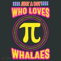 Just A Boy Who Loves Pi Whales Pi Day Coaster thumb 2
