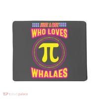 Just A Boy Who Loves Pi Whales Pi Day Mousepad thumb 0
