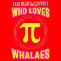 Just A Boy Who Loves Pi Whales Pi Day Santa Hat thumb 1
