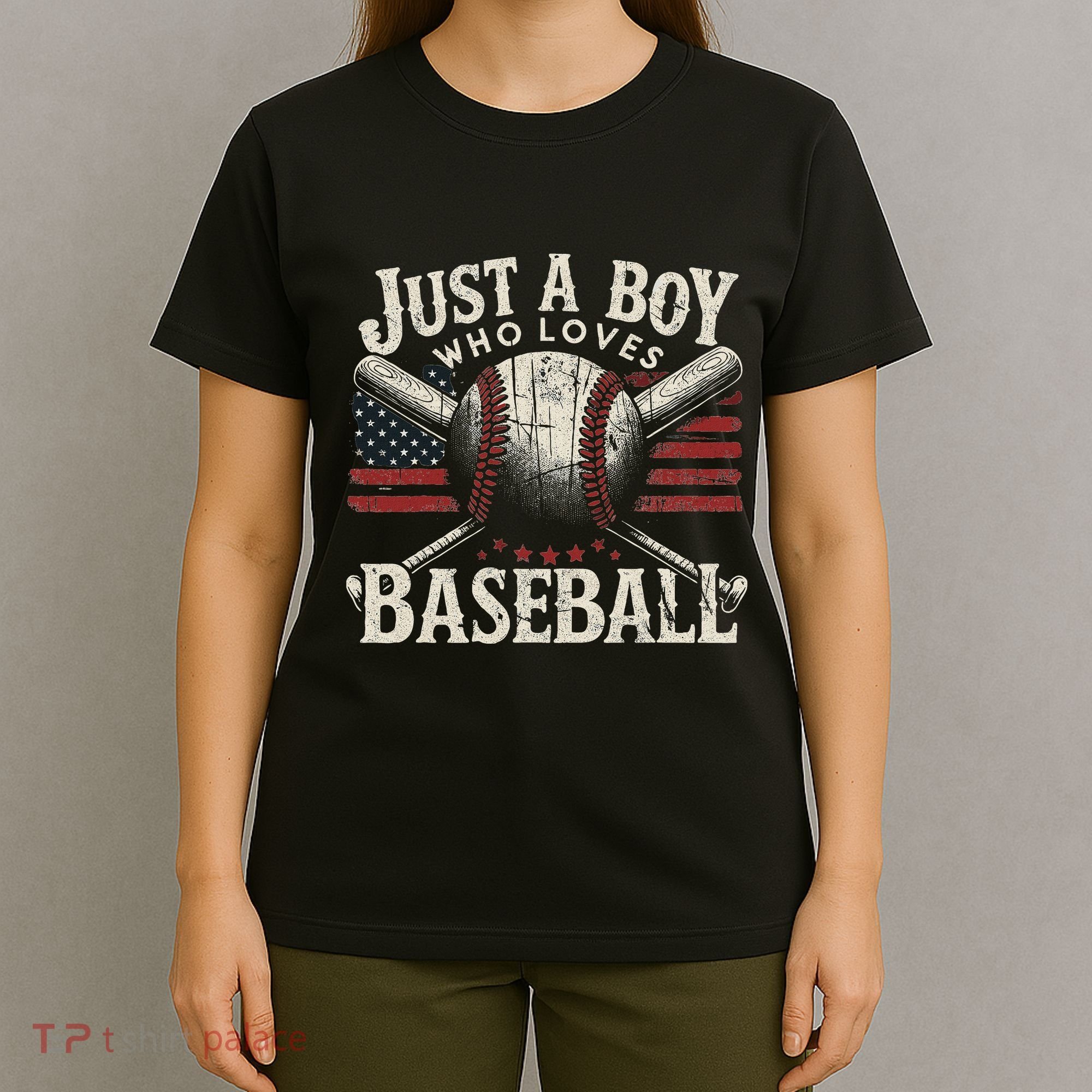 Just A Boy Who Loves Baseball T-Shirt