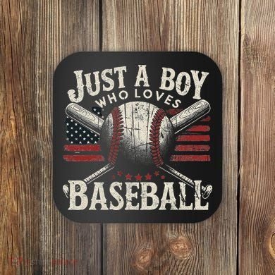 Just A Boy Who Loves Baseball Coaster