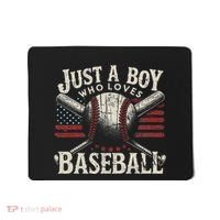 Just A Boy Who Loves Baseball Mousepad thumb 0