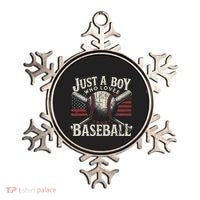 Just A Boy Who Loves Baseball Ornament thumb 0