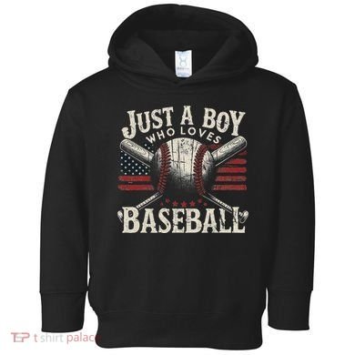 Just A Boy Who Loves Baseball Toddler Hoodie