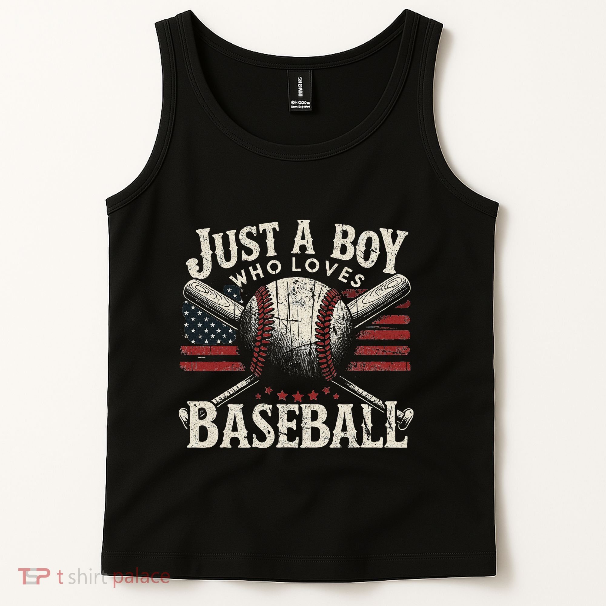 Just A Boy Who Loves Baseball Tank Top