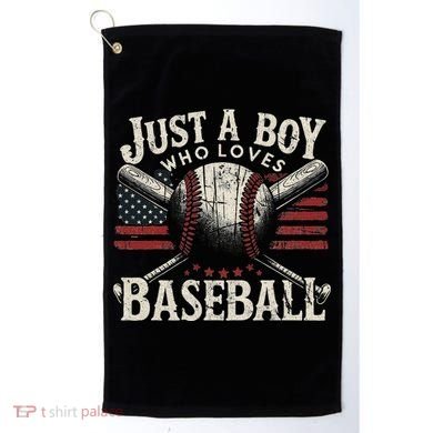 Just A Boy Who Loves Baseball Golf Towel
