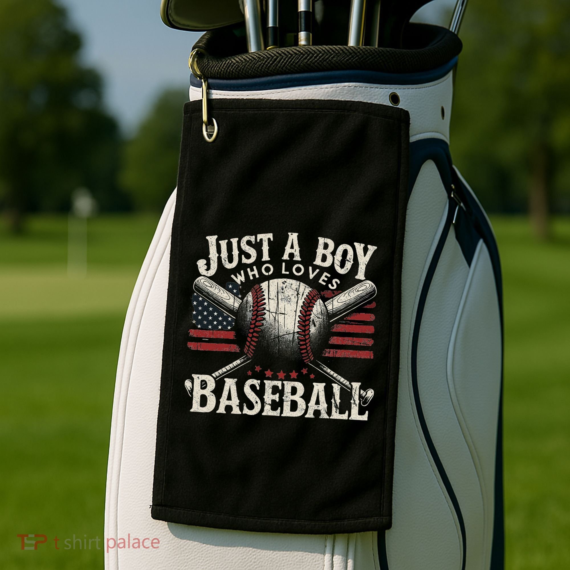 Just A Boy Who Loves Baseball Golf Towel