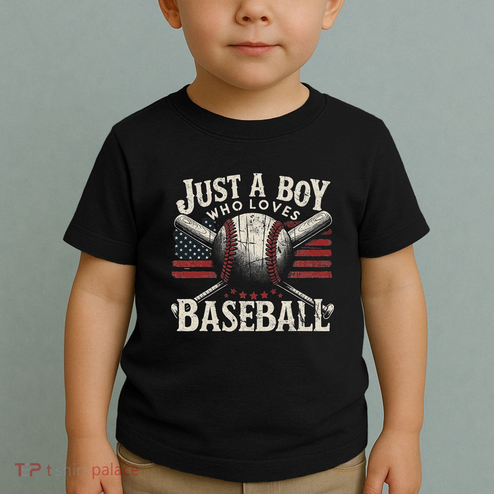 Just A Boy Who Loves Baseball Toddler T-Shirt