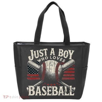 Just A Boy Who Loves Baseball Tote Bag