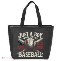 Just A Boy Who Loves Baseball Tote Bag thumb 0
