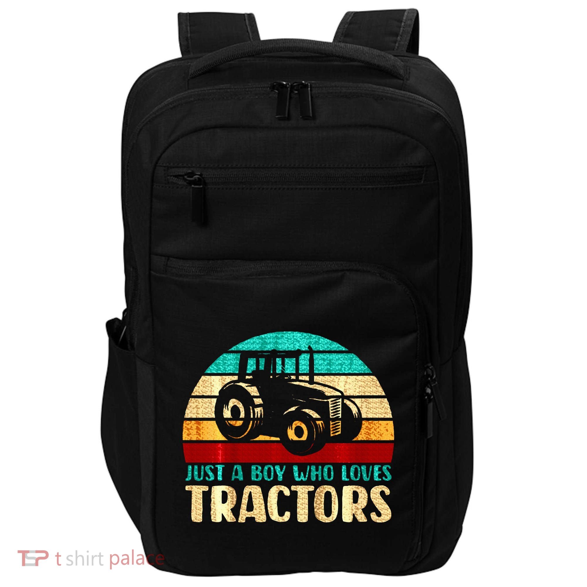 Just A Boy Who Loves Tractors Impact Tech Backpack