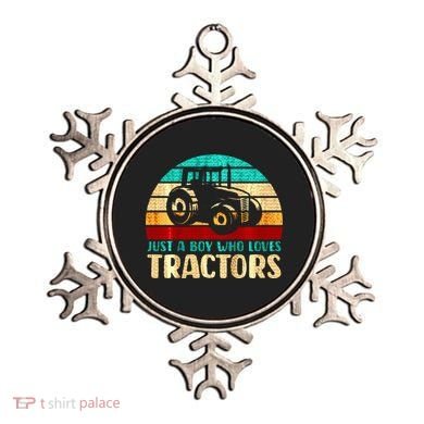 Just A Boy Who Loves Tractors Ornament